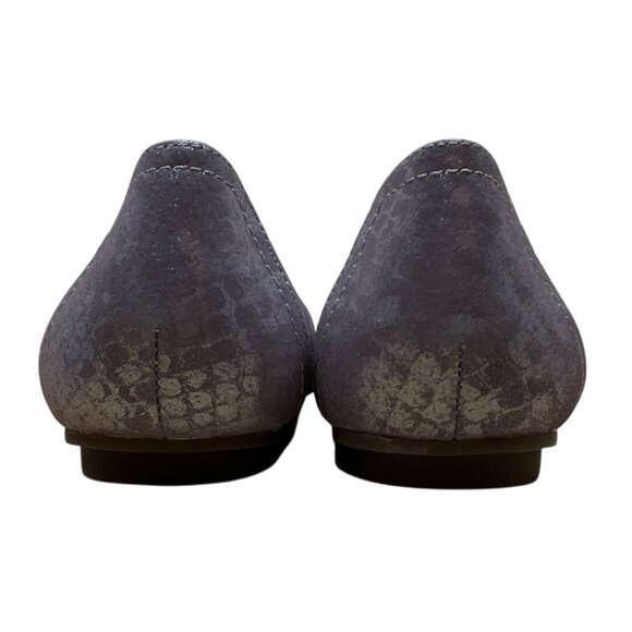 Vionic Women’s Metallic Purple Snake Print Slip-On Caroll Ballet Flats Size 5 - Picture 4 of 7